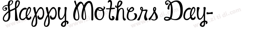 Happy Mothers Day字体转换